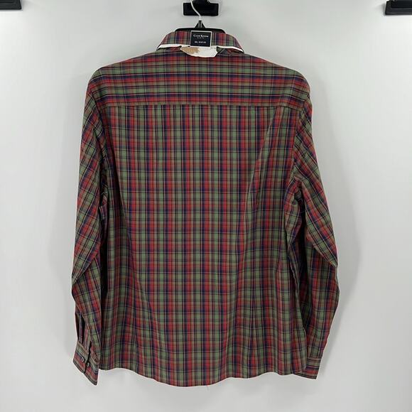 Club Room Men's Slim Fit Long Sleeve Button Front Shirt - Red Plaid - XL - NWT - Picture 5 of 5